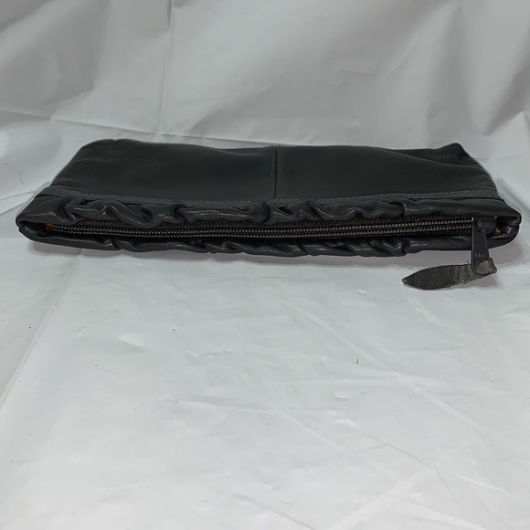 ANTONIA Gray Genuine leather Clutch - Picture 3 of 5